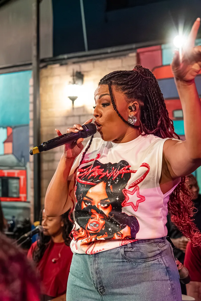 JuBlack em show ao vivo